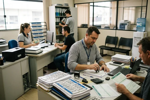 Atividades de despachante sendo realizadas em Passo Fundo.