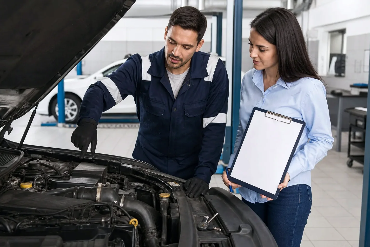 Profissional registrando cadastro de motor em Passo Fundo.
